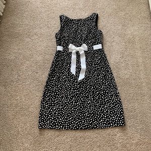 Black white dot dress